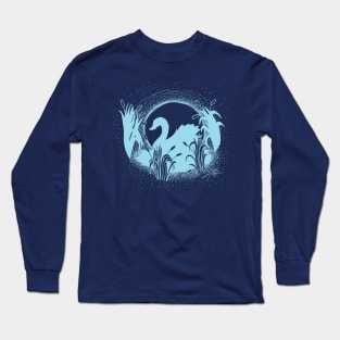 Swimming Underneath the Moonlight T-Shirt Long Sleeve T-Shirt